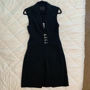 ALEXANDER WANG BLACK VEST DRESS